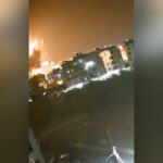 Video shows huge explosion from Israeli strike south of Beirut