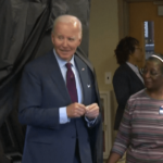 Biden casts early vote, presses for Gaza truce