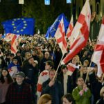 Georgians rally in support of EU membership ahead of elections