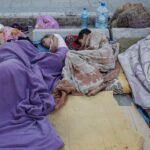 Lebanese displaced by Israeli bombardment sleeping on streets, beaches