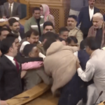 Indian Kashmir lawmakers scuffle over calls for partial autonomy