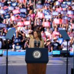 Kamala Harris comes out swinging against Trump at Georgia rally