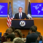 Journalists interrupt Blinken with questions about US support for Israel